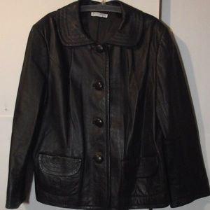 Pendleton Plus Brown  Leather Jacket